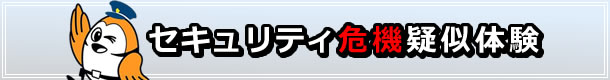 セキュリティ危機疑似体験